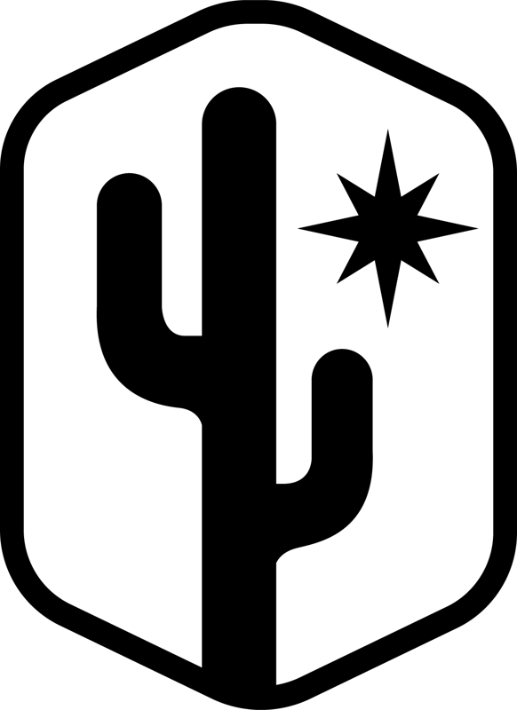 Desert Green badge in one color