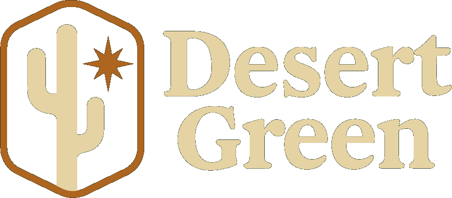 Desert Green stacked logo lockup